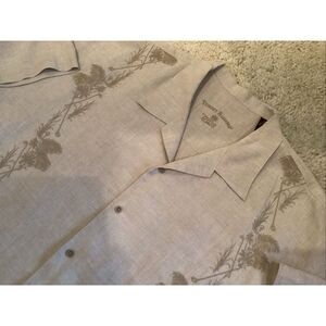 Tommy Bahama Men's Linen Embroidered Shirt Size XXL